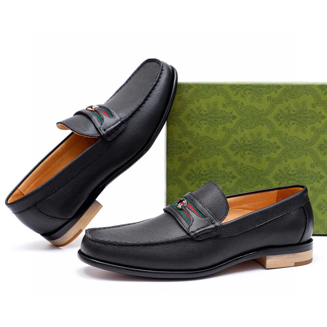 Men's shoes 💰500 💐Gucci GUCCI official website men's business formal leather shoes updated 💥Hong Kong counters synchronized new styles 💥completely one-to-one replica shipments 👍Except for zero difference in counter quality, they are all made of imported first-layer pebbled calfskin uppers with original hardware buckles ➕water-dyed cow 🐂 leather lining, original combination outsole, matching code 38-44 (45🉑️customized)